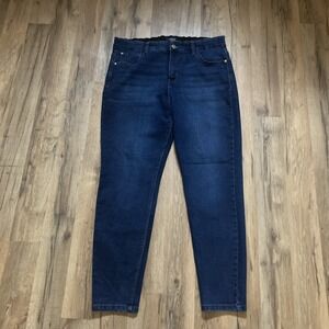 Curve Appeal High Rise Dark Wash Jeans Jegging Skinny Size 14/32